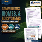 Communities, Biomes, & Ecosystems Substitute Lesson Plan cover