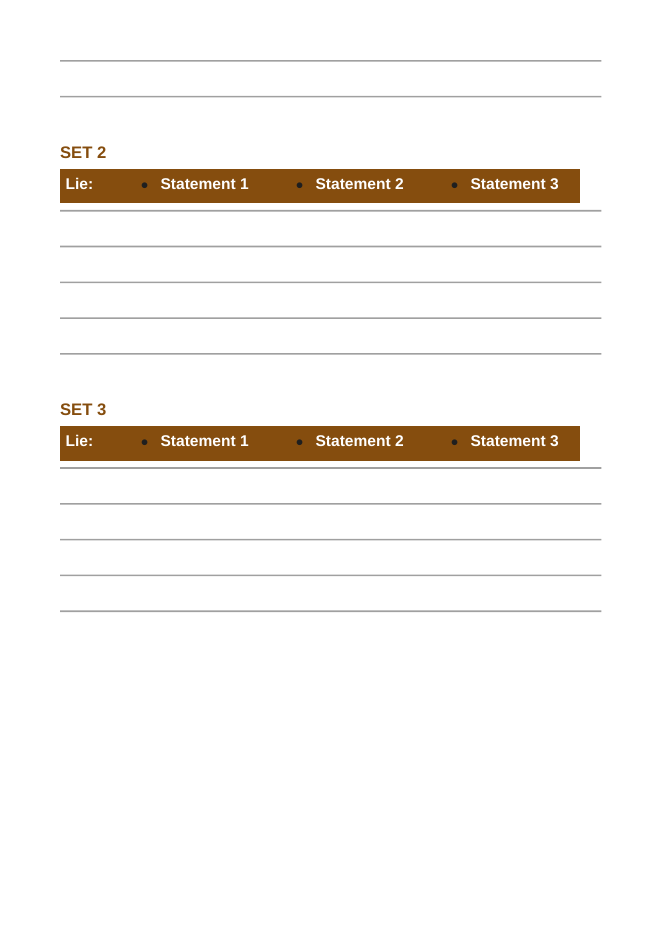 Communities, Biomes, & Ecosystems Truth or Lie Challenge sample page