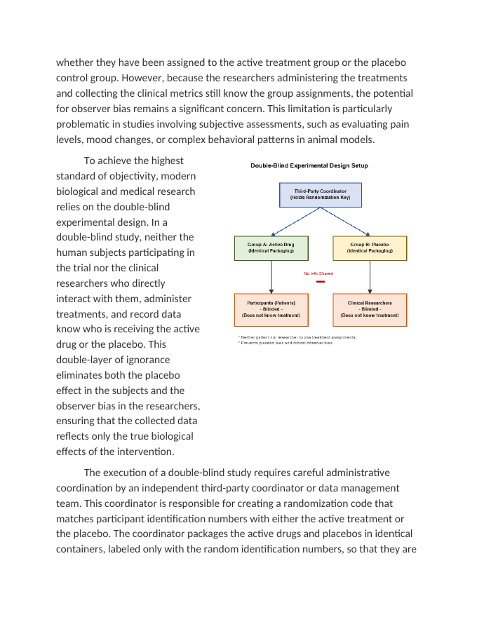 Designing Double-Blind Experimental Models Reading Worksheet sample page