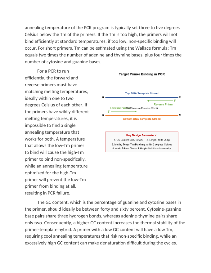 Designing Target Primers for Polymerase Chain Reaction (PCR) Reading Worksheet sample page