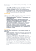 DNA Structure & Job 5E Lesson Plan sample page