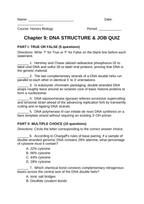 DNA Structure & Job Lesson Quiz sample page