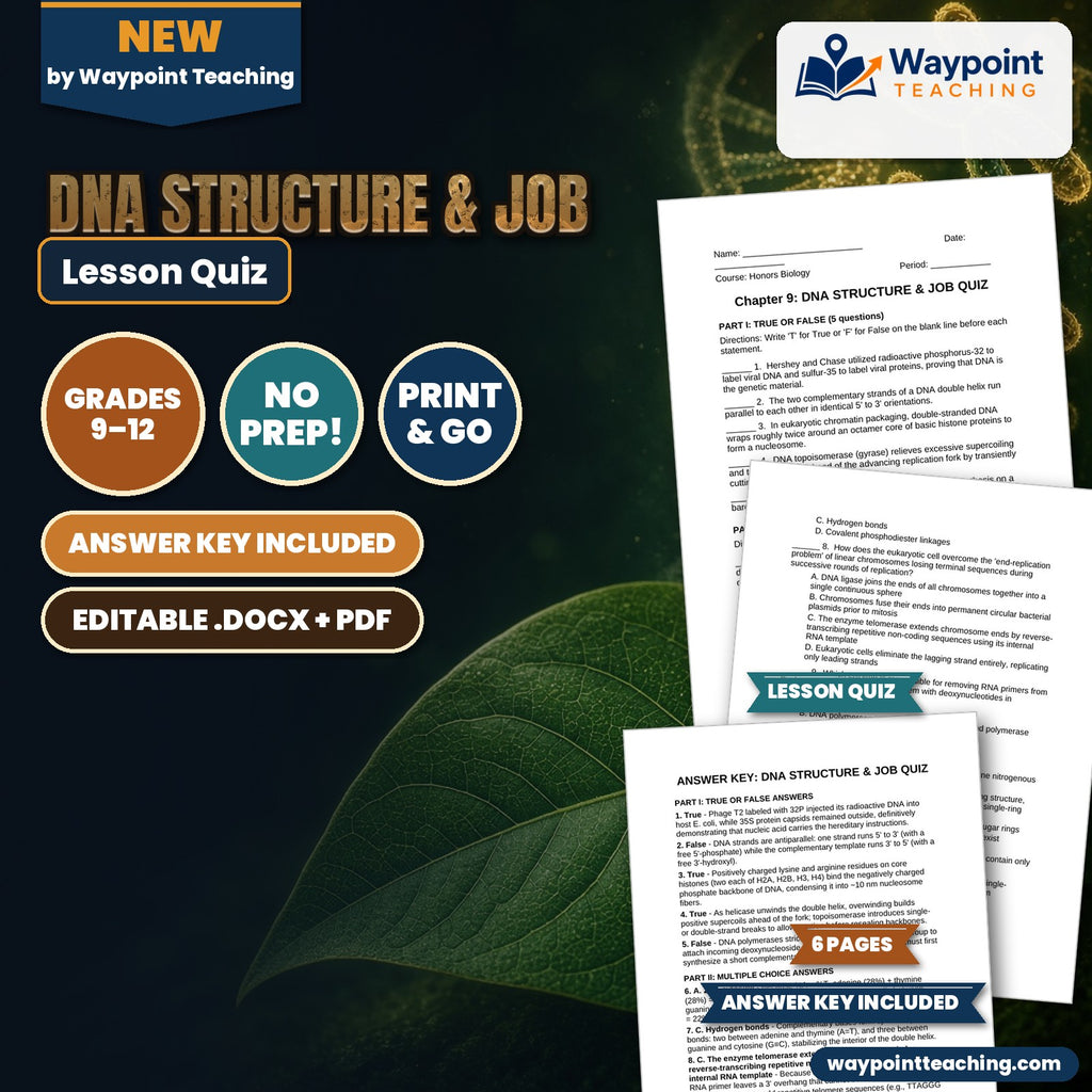 DNA Structure & Job Lesson Quiz cover
