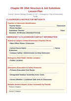 DNA Structure & Job Substitute Lesson Plan sample page