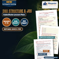 DNA Structure & Job Substitute Lesson Plan cover