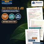 DNA Structure & Job Substitute Lesson Plan cover