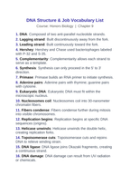 DNA Structure & Job Vocabulary Words & Definitions sample page