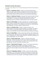 Ecological Demographics Vocabulary Choice Board sample page