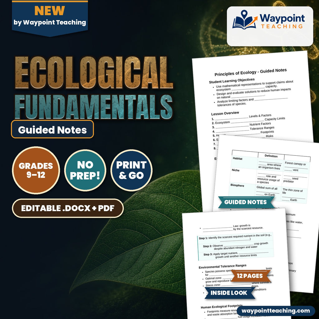 Ecological Fundamentals Guided Notes cover