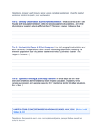 Ecological Fundamentals Scaffolded Phenomena-Based Lesson: The Meltdown on Isle Royale: Inbreeding, Bones, and Trophic Collapse Student Response Sheet sample page