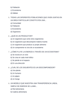 Ecological Fundamentals Spanish Unit Test sample page