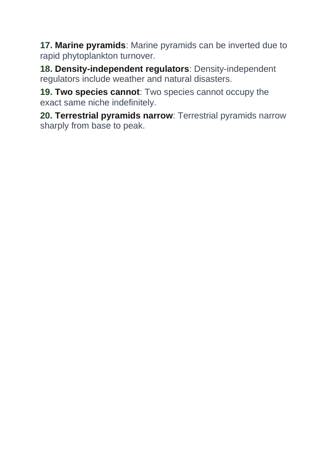 Ecological Fundamentals Vocabulary Words & Definitions sample page
