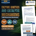 Enzyme Kinetics and Catalytic Mechanisms: Activation Energy Depletion, Induced-Fit Substrate Binding, and Michaelis-Menten Kinetics CER Phenomena Worksheet cover