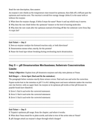 Enzymes & Biochemical Reactions Bell Ringers & Exit Tickets sample page