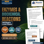 Enzymes & Biochemical Reactions Bell Ringers & Exit Tickets cover