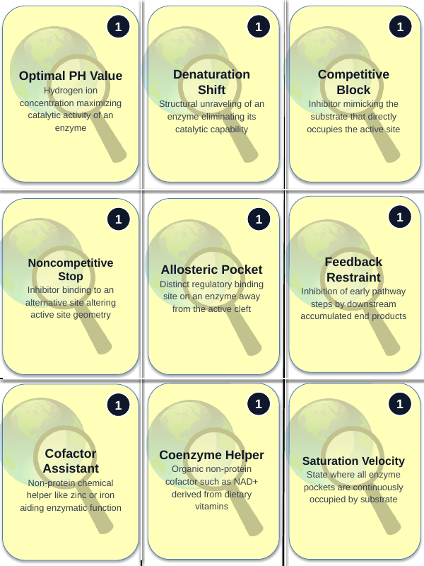 Enzymes & Biochemical Reactions Trivia Board Game sample page