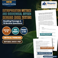 Eutrophication Metrics and Biochemical Oxygen Demand (BOD) Testing Reading Worksheet cover