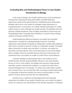 Evaluating Bias and Methodological Flaws in Case Studies Reading Worksheet sample page