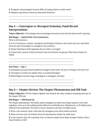 Evolutionary Development Bell Ringers & Exit Tickets sample page
