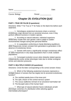 Evolutionary Development Lesson Quiz sample page