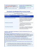 Evolutionary Development Scaffolded Phenomena-Based Lesson: The Walking Whale: How an Ankle Bone Solved the Leviathan Mystery Teacher Discussion Guide sample page