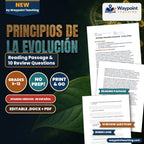 Evolutionary Development Spanish Reading Passage & Comprehension Questions cover