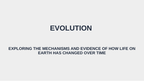 Evolutionary Development Substitute Slideshow & Teacher Guide sample page