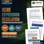 Gene Expression Regulation: The Lactose Operon, Histone Acetylation, and Enhancer-Promoter Chromatin Loops CER Phenomena Worksheet cover