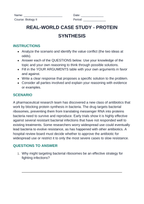 How Cells Make Proteins Real-World Case Study sample page
