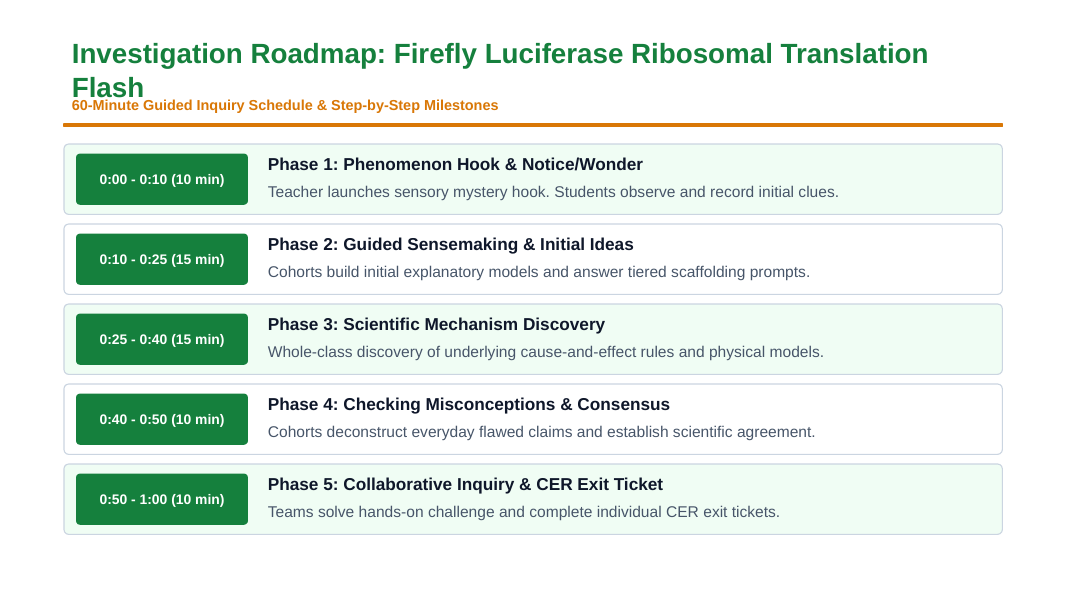How Cells Make Proteins Scaffolded Phenomena-Based Lesson: Cold Light from the Code: Translating the Firefly's Bioluminescent Flash Presentation sample page