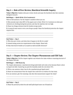 Introduction to Biology Bell Ringers & Exit Tickets sample page