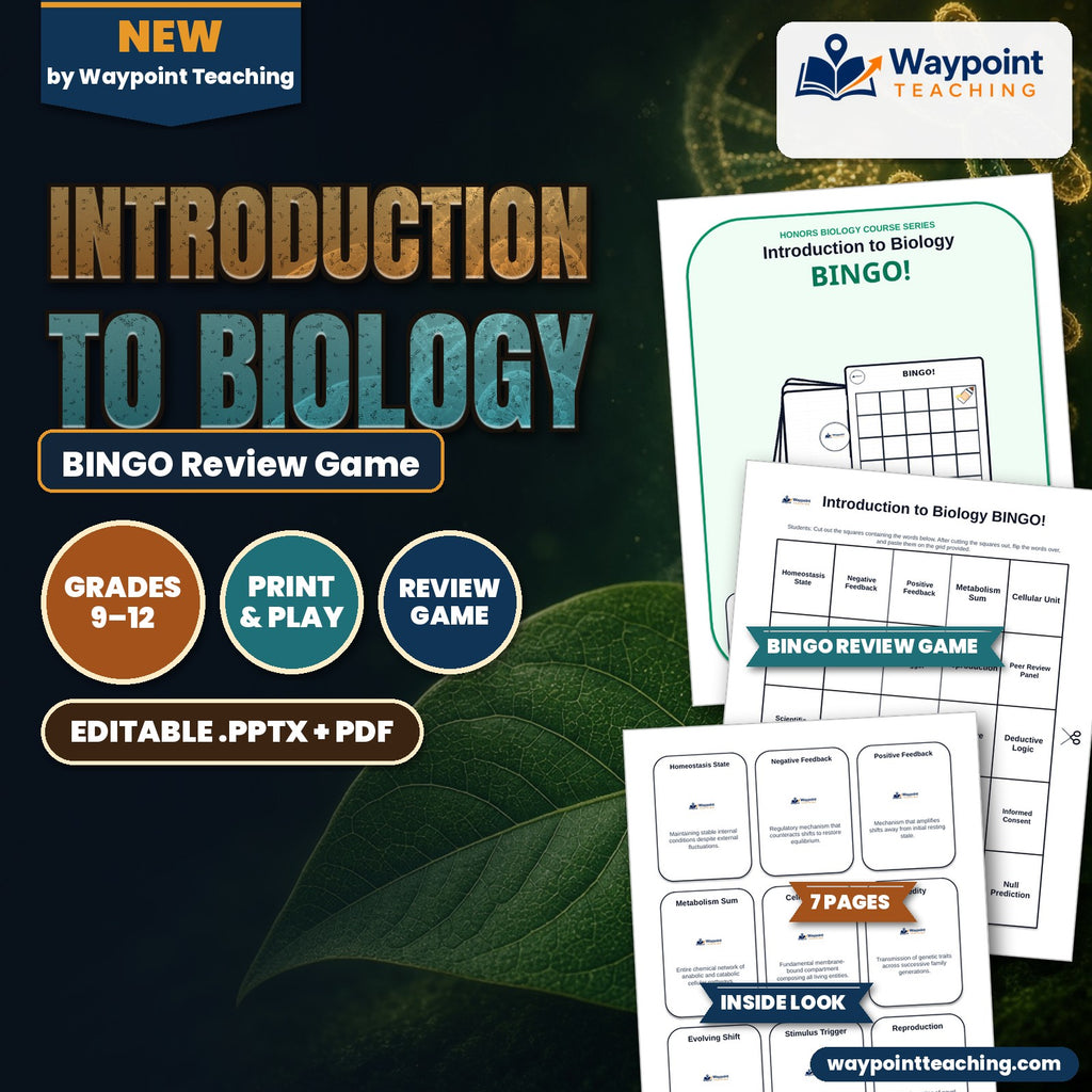 Introduction to Biology BINGO Review Game cover