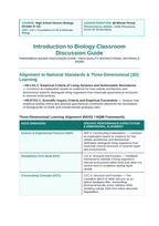 Introduction to Biology Phenomena-Based Lesson: Life Inside the Salt: Atacama Desert Endoliths Defying the Arid Void Teacher Discussion Guide sample page
