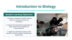 Introduction to Biology Slide Show Presentation sample page