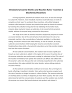 Introductory Enzyme Kinetics and Reaction Rates Reading Worksheet sample page
