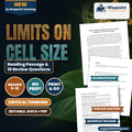 Limits on Cell Size: Advanced Surface Area to Volume Calculations Reading Worksheet cover
