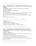 Macromolecules in Biology Bell Ringers & Exit Tickets sample page
