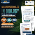 Macromolecules in Biology Fill-in-the-Blank Vocabulary Worksheet cover