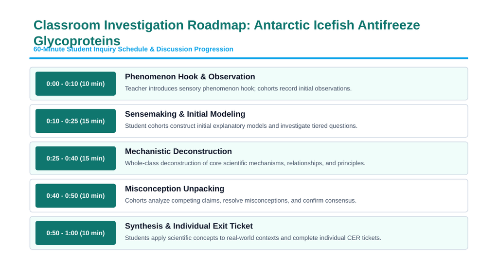 Macromolecules in Biology Phenomena-Based Lesson: The Ghost Fish of the Frozen Sea: Antifreeze Glycoprotein Lattice Binding Presentation sample page