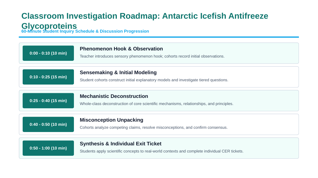 Macromolecules in Biology Phenomena-Based Lesson: The Ghost Fish of the Frozen Sea: Antifreeze Glycoprotein Lattice Binding Presentation sample page