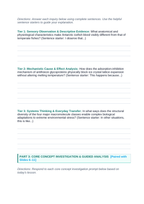 Macromolecules in Biology Scaffolded Phenomena-Based Lesson: The Ghost Fish of the Frozen Sea: Antifreeze Glycoprotein Lattice Binding Student Response Sheet sample page