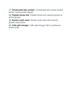 Macromolecules in Biology Vocabulary Words & Definitions sample page