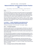 Maryland MISA Natural Selection and Evolution Cluster Practice Set sample page
