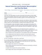 Maryland MISA Natural Selection and Evolution Misconception & Two-Part Practice Bank sample page