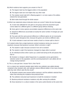 Maryland MISA Natural Selection and Evolution Misconception & Two-Part Practice Bank sample page