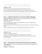 Mendel’s Genetic Principles Bell Ringers & Exit Tickets sample page