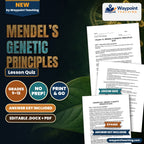 Mendel’s Genetic Principles Lesson Quiz cover
