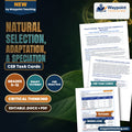 Natural Selection, Adaptation, & Speciation CER Task Cards cover