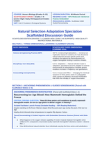 Natural Selection, Adaptation, & Speciation Scaffolded Phenomena-Based Lesson: Resurrecting Ice Age Blood: How Mammoth Hemoglobin Defied the Freeze Teacher Discussion Guide sample page