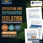 Speciation and Reproductive Isolation: Allopatric versus Sympatric Divergence and Adaptive Radiation in Galápagos Finches CER Phenomena Worksheet cover